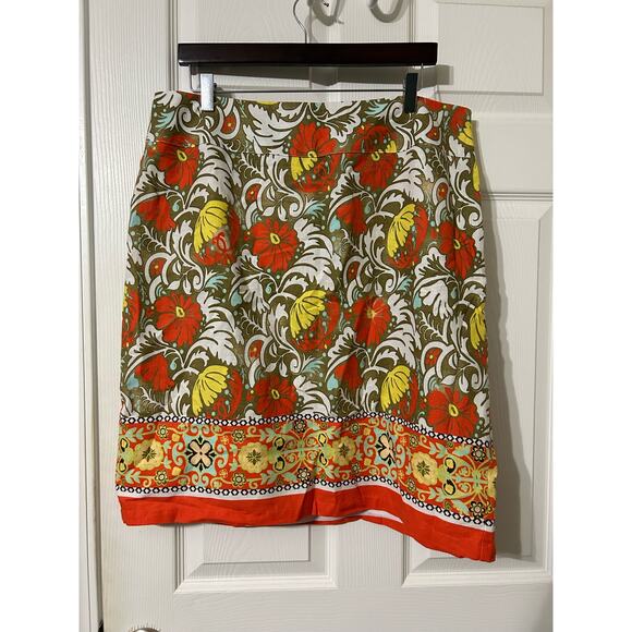 Cato women’s floral linen skirt, size 16w - Picture 2 of 10